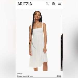 Aritzia Rosamond Dress in White